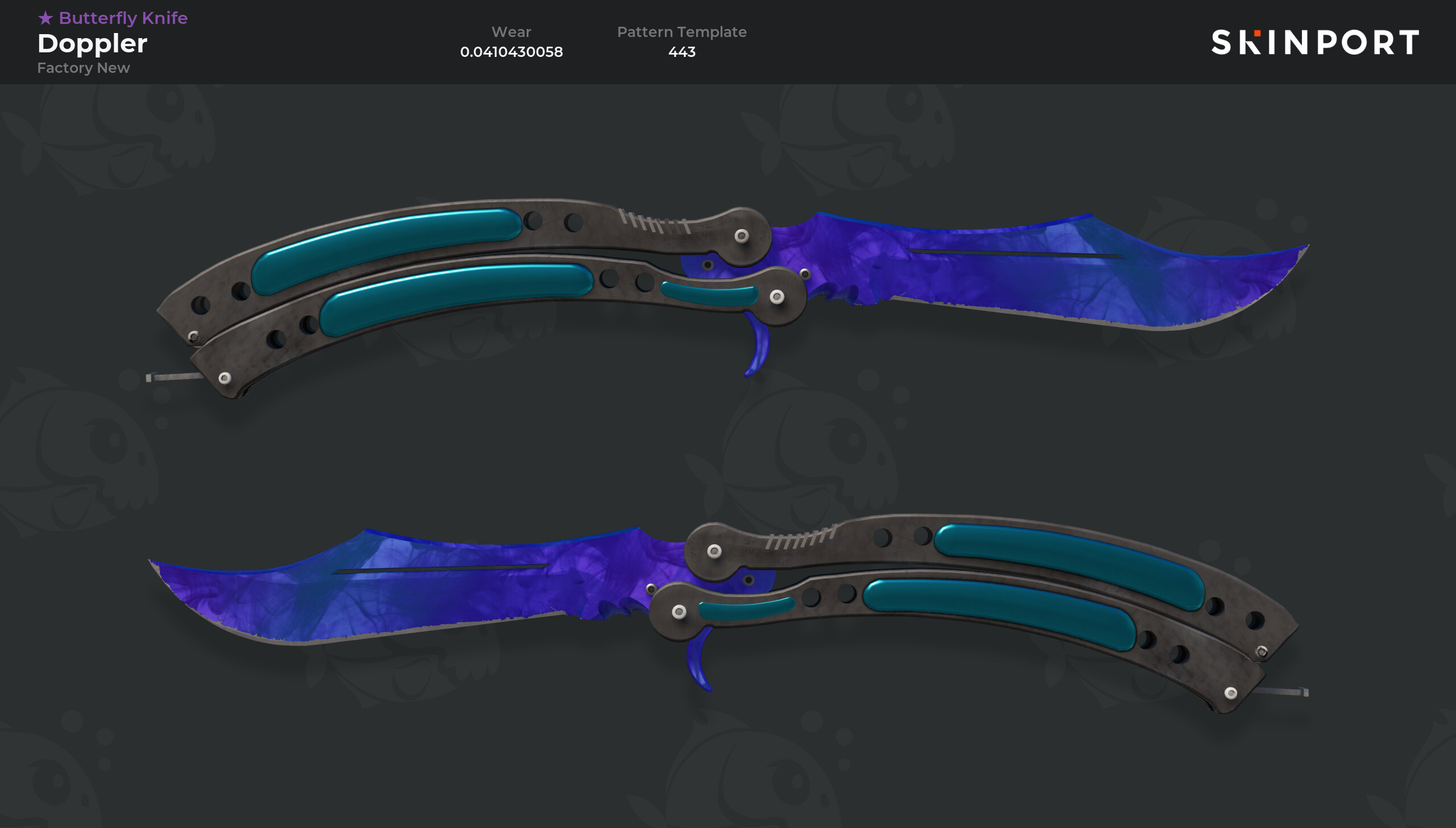 Butterfly Knife | Doppler (Factory New) - Counter-Strike 2 - Skinport