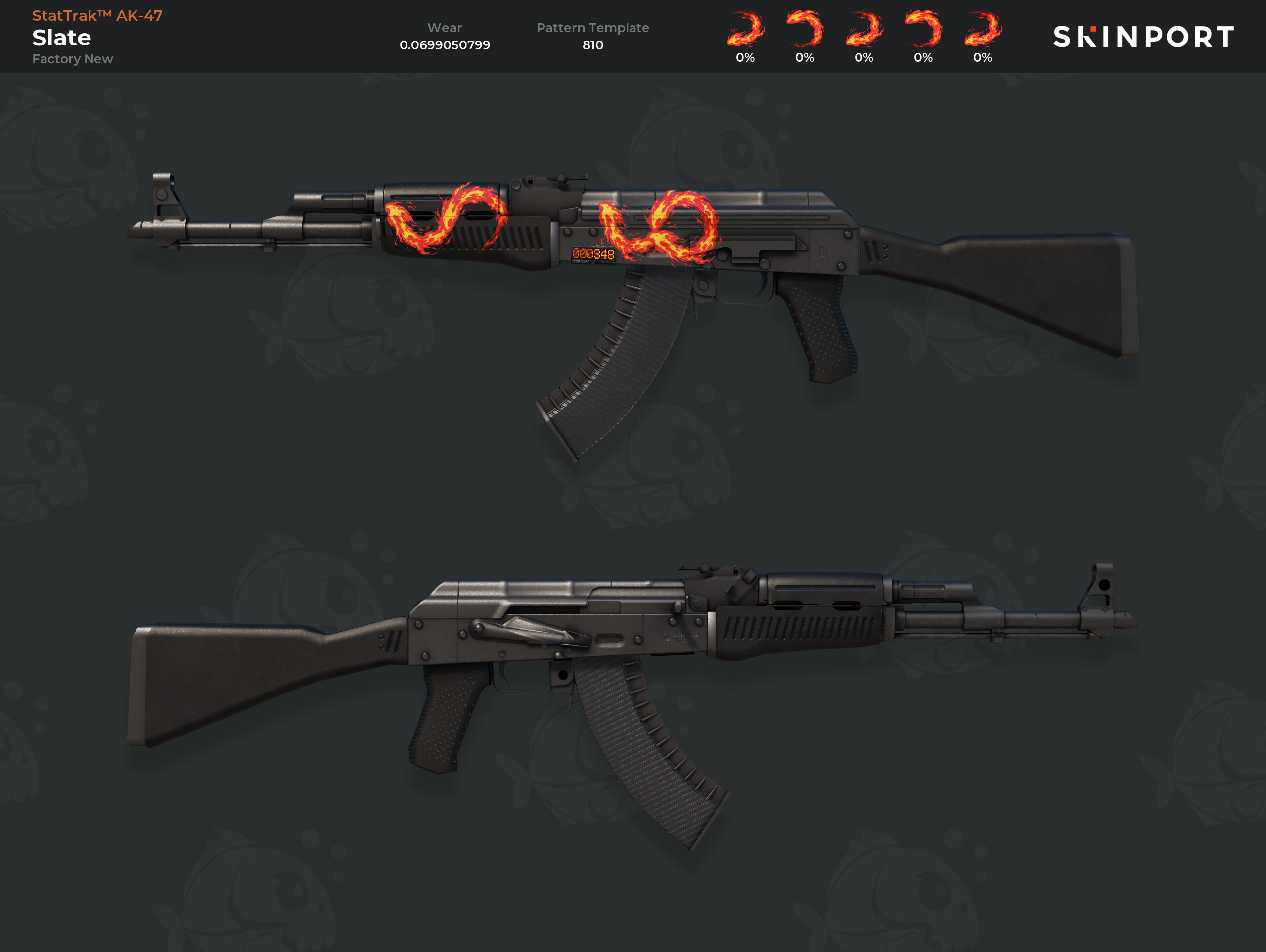 StatTrak™ AK-47 | Slate (Factory New) - Counter-Strike 2 - Skinport