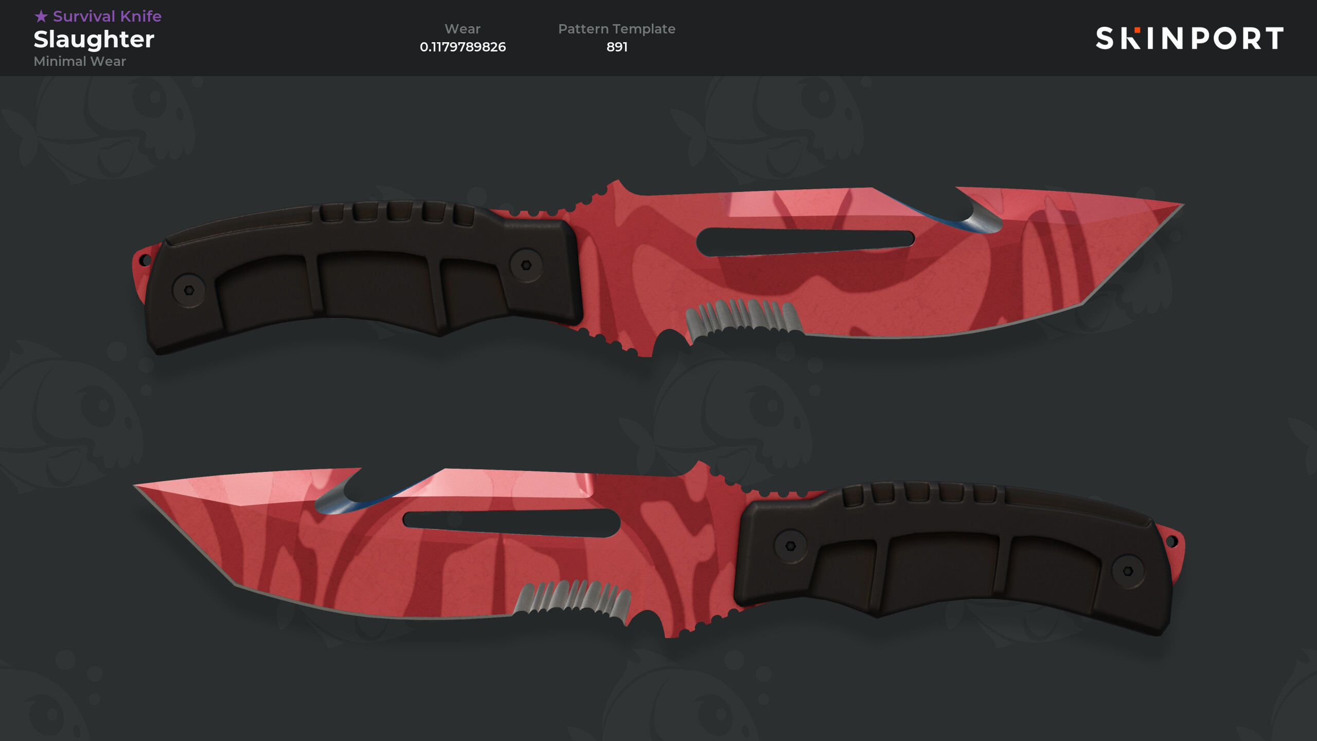 Survival Knife | Slaughter (Minimal Wear) - Counter-Strike 2 - Skinport