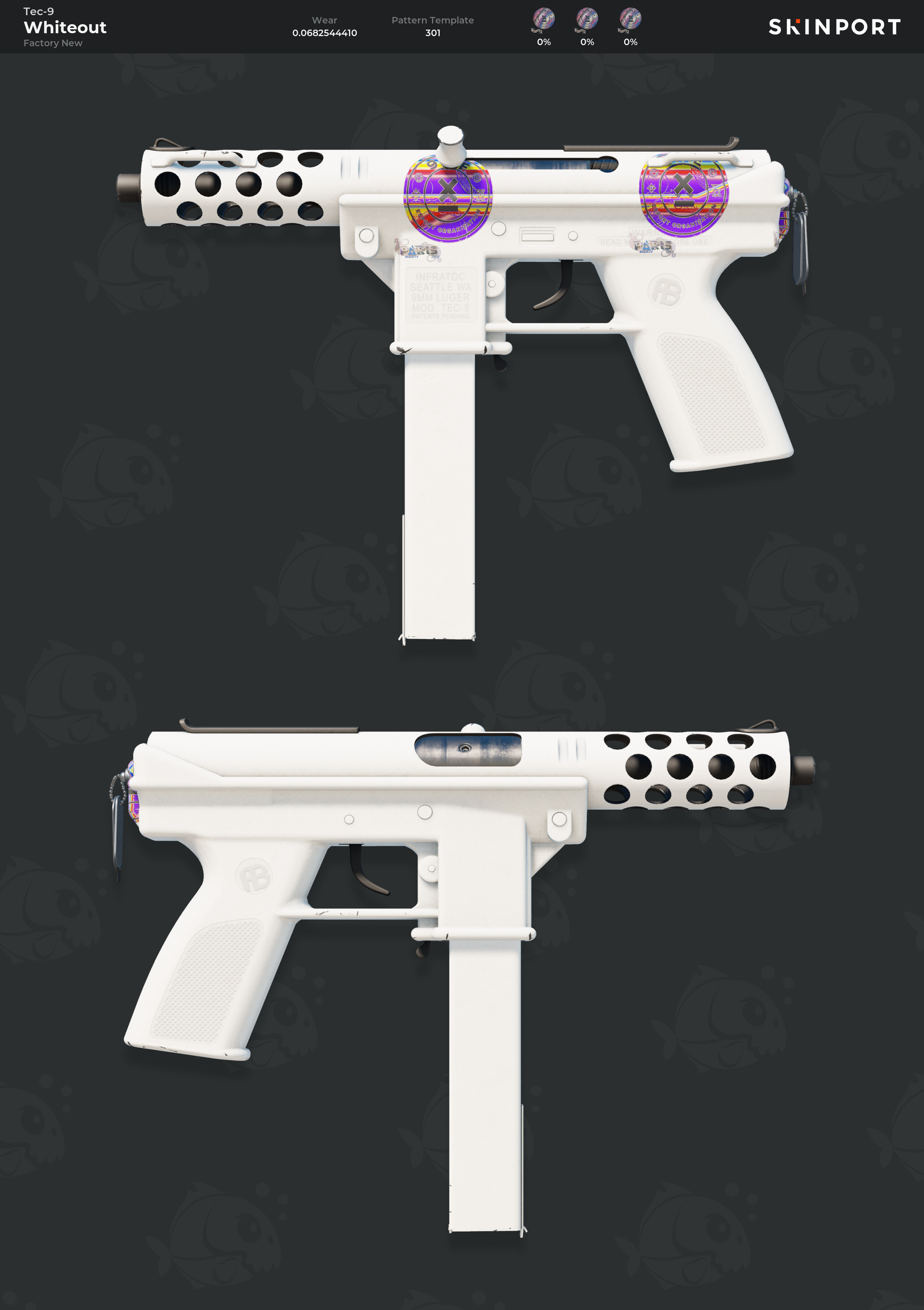 Tec-9 | Whiteout (Factory New) - Counter-Strike 2 - Skinport
