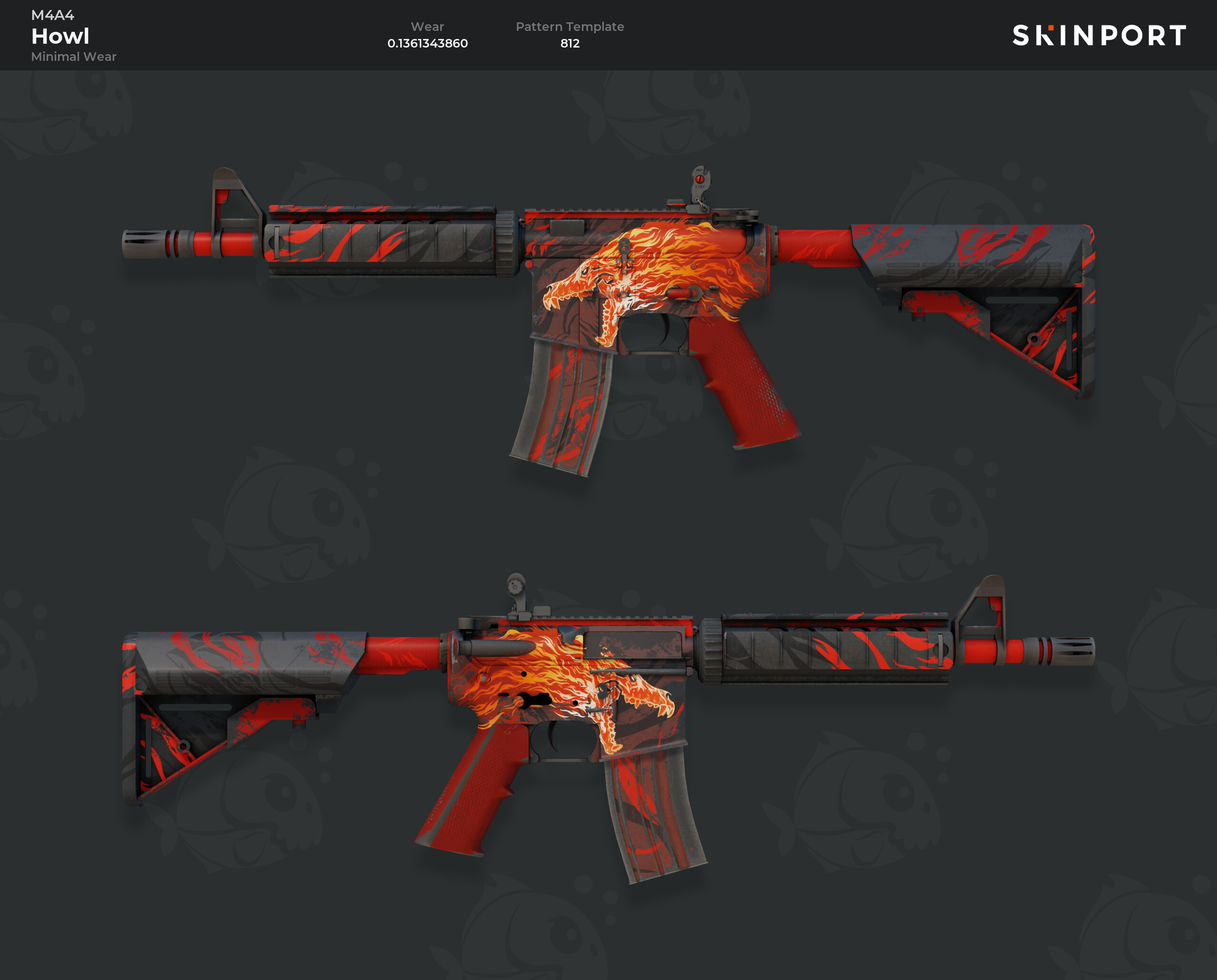 M4A4 | Howl (Minimal Wear) - Counter-Strike 2 - Skinport