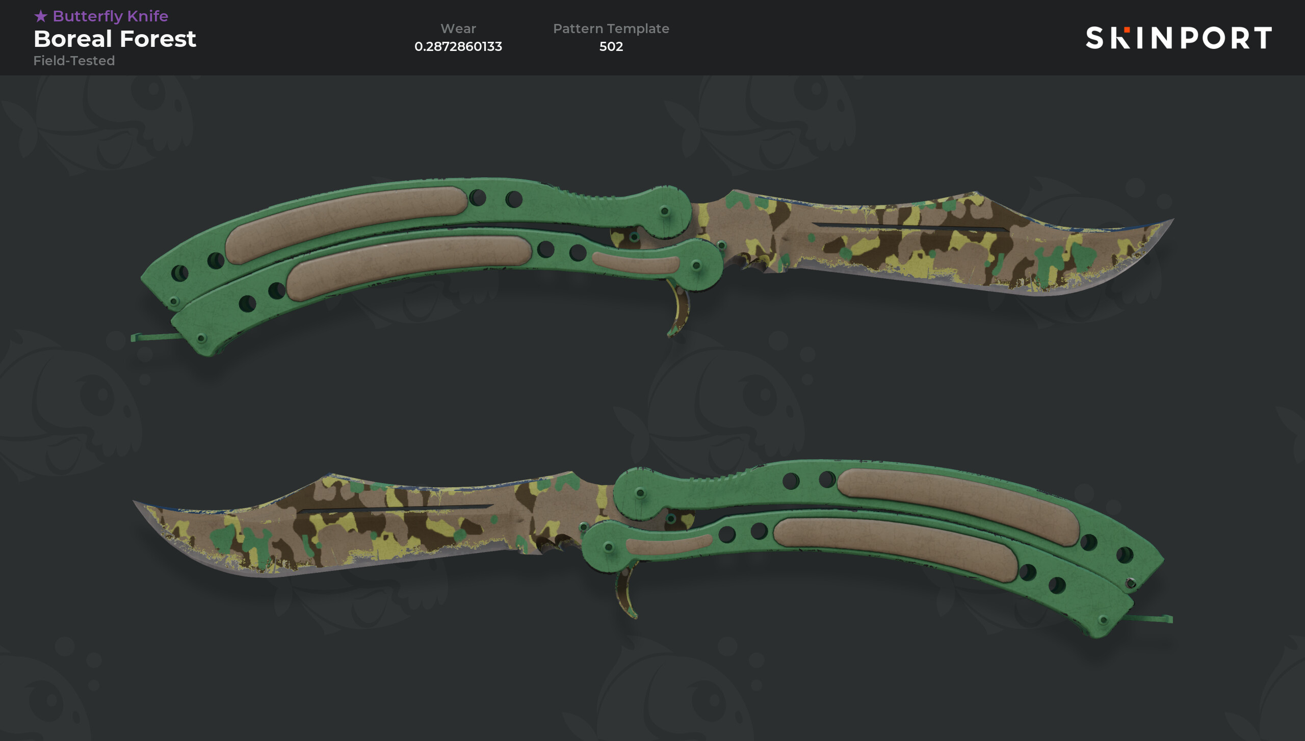 Butterfly Knife | Boreal Forest (Field-Tested) - Counter-Strike 2 ...