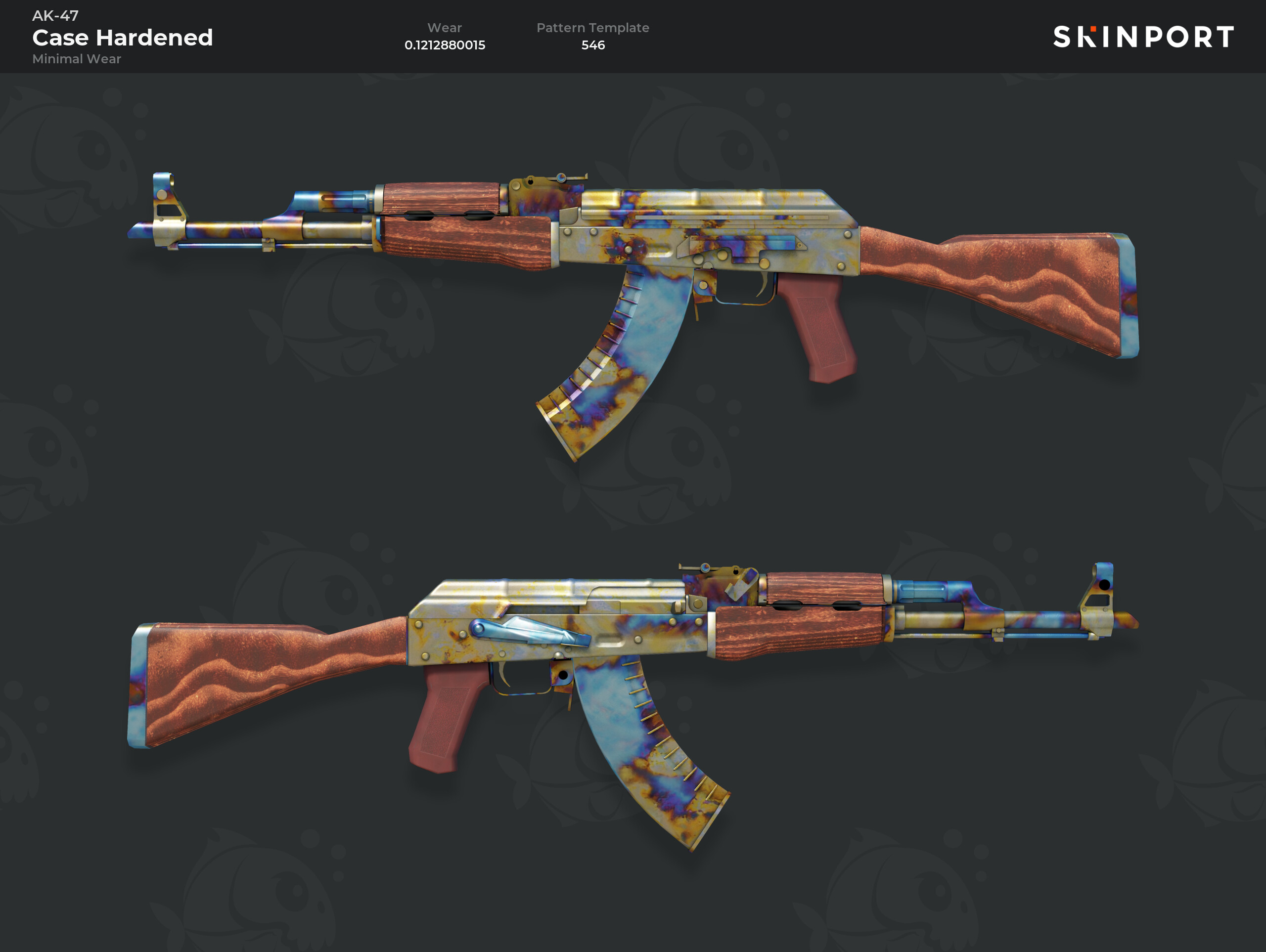 AK-47 | Case Hardened (Minimal Wear) - Counter-Strike 2 - Skinport