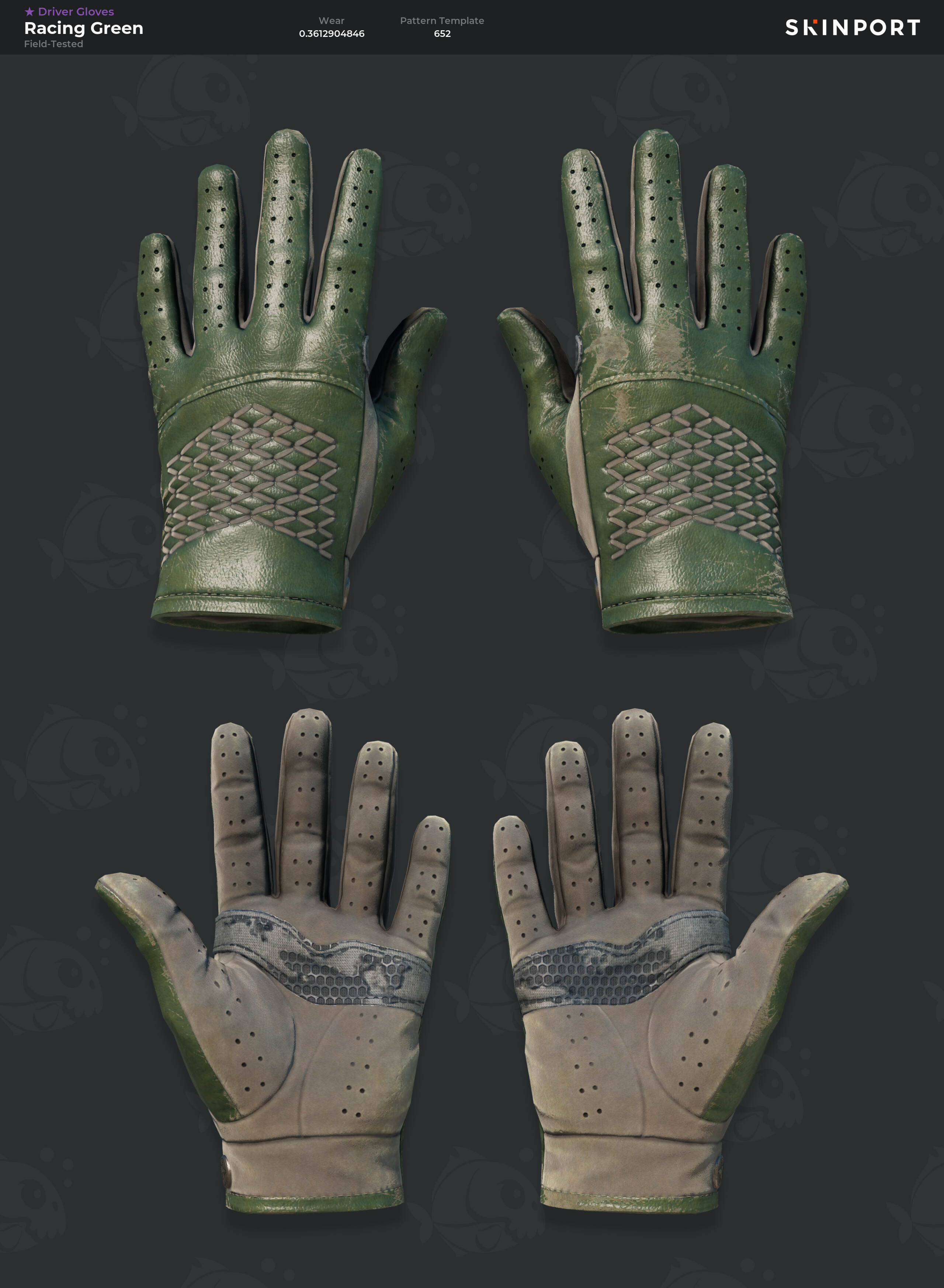 Driver Gloves | Racing Green (Field-Tested) - Counter-Strike 2 - Skinport