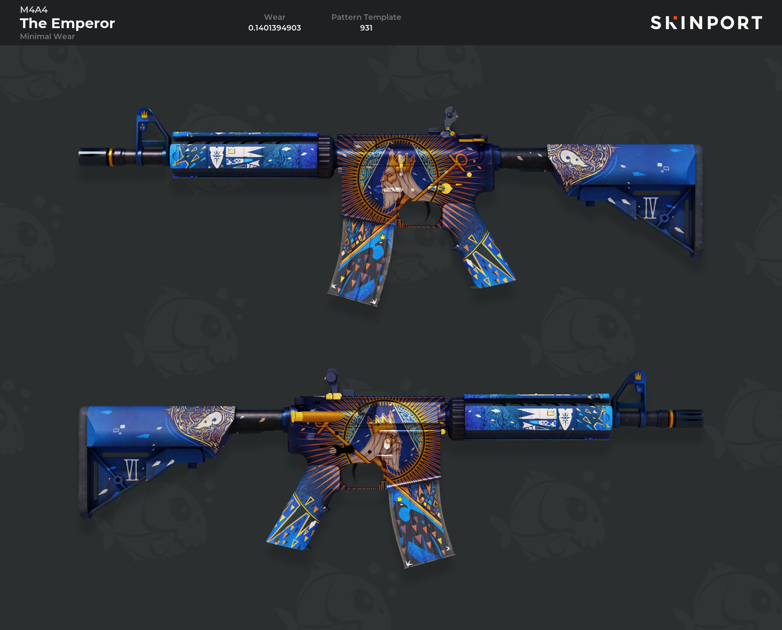 M4A4 | The Emperor (Minimal Wear) - Counter-Strike 2 - Skinport