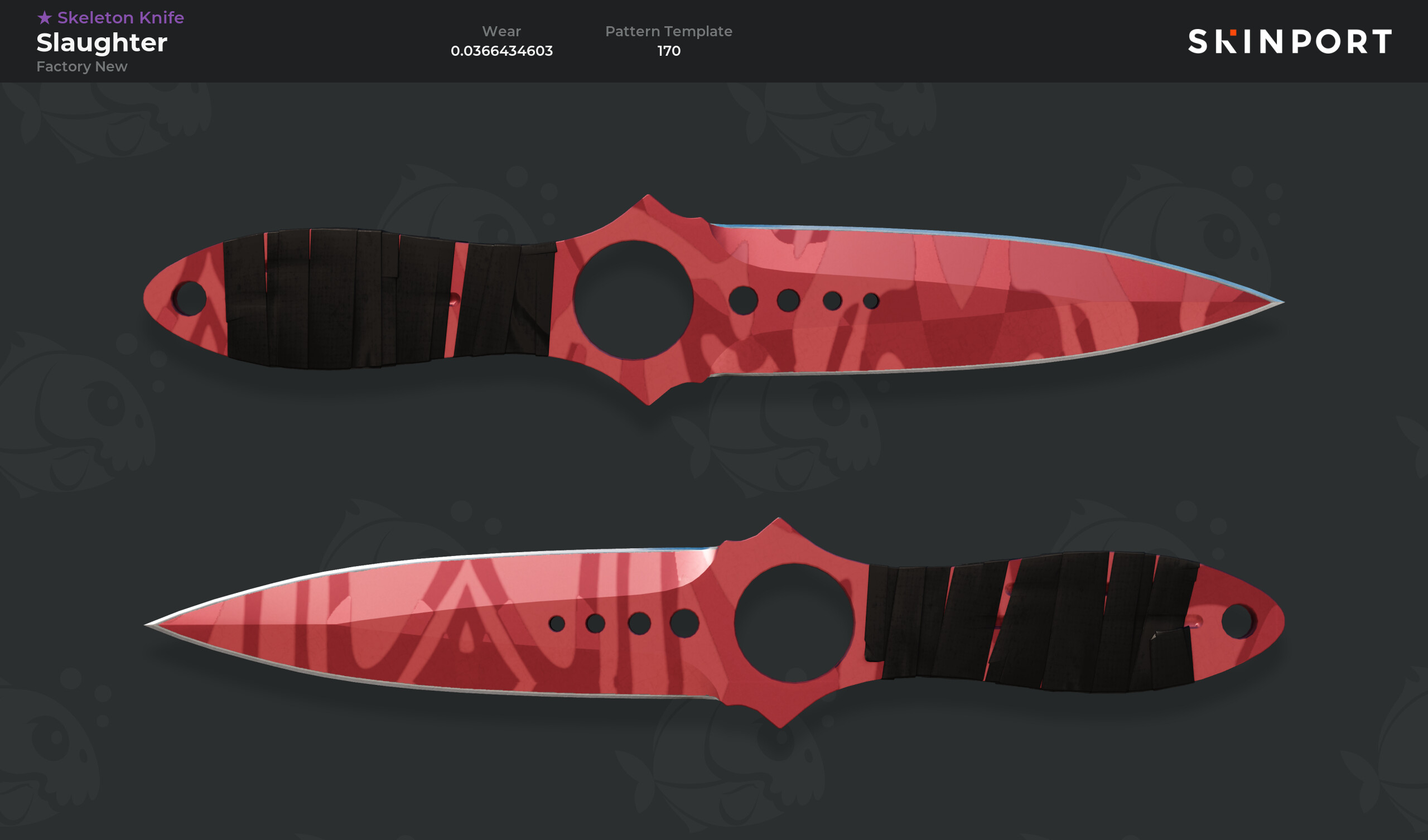 Skeleton Knife | Slaughter (Factory New) - Counter-Strike 2 - Skinport