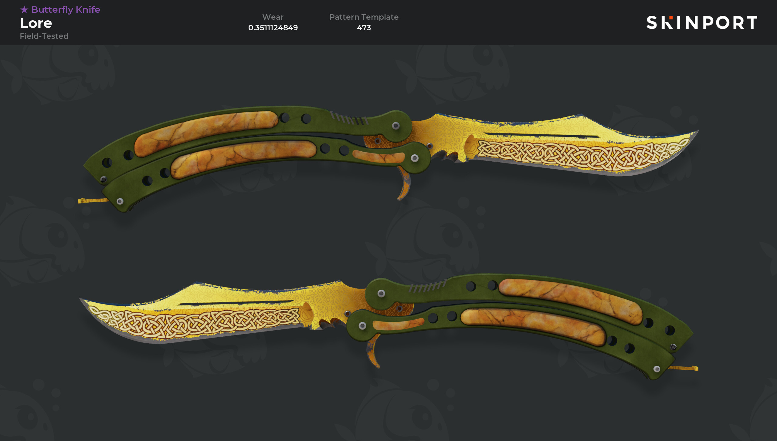 Butterfly Knife | Lore (Field-Tested) - Counter-Strike 2 - Skinport