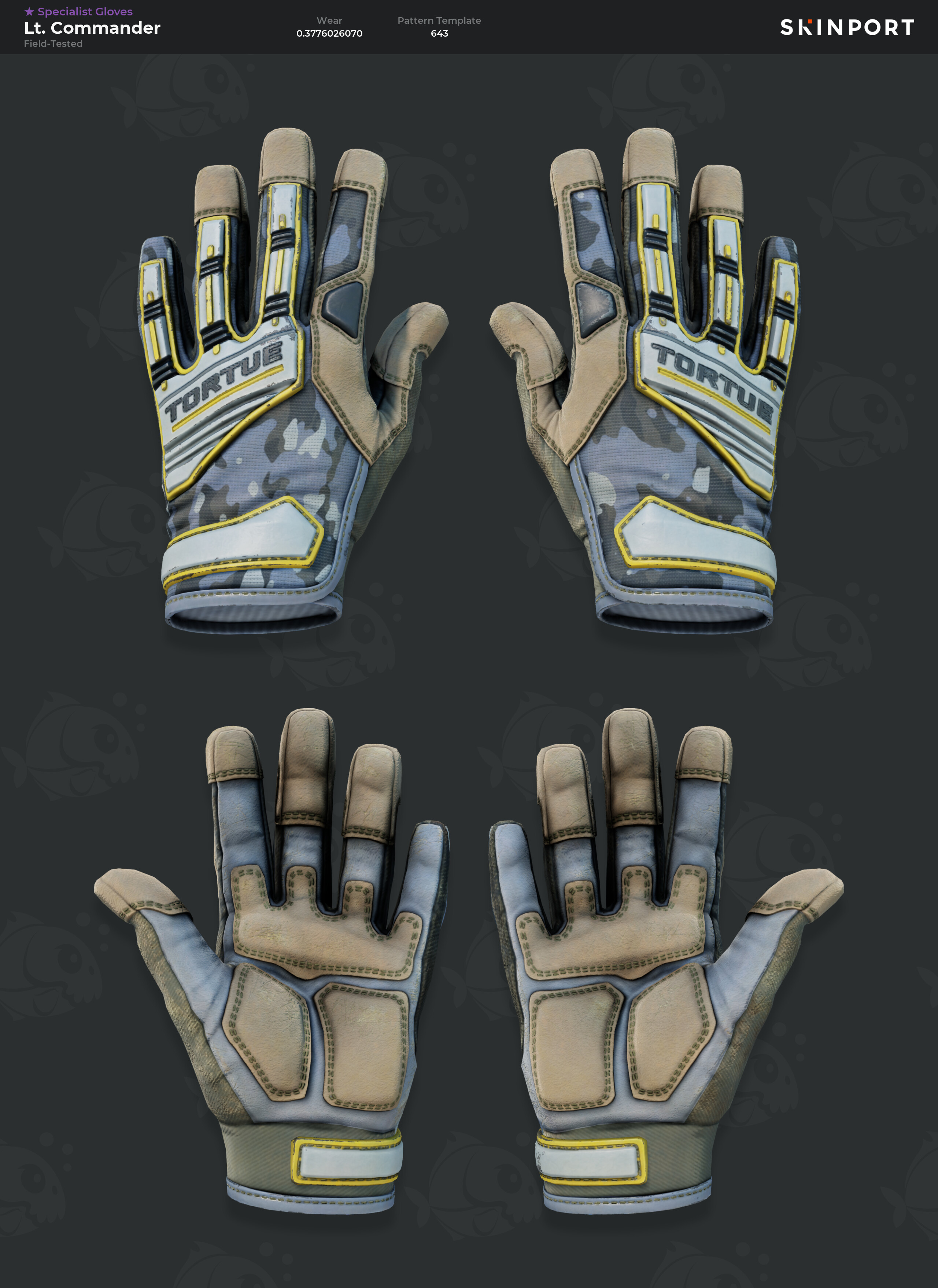 Specialist Gloves | Lt. Commander (Field-Tested) - Counter-Strike 2 ...