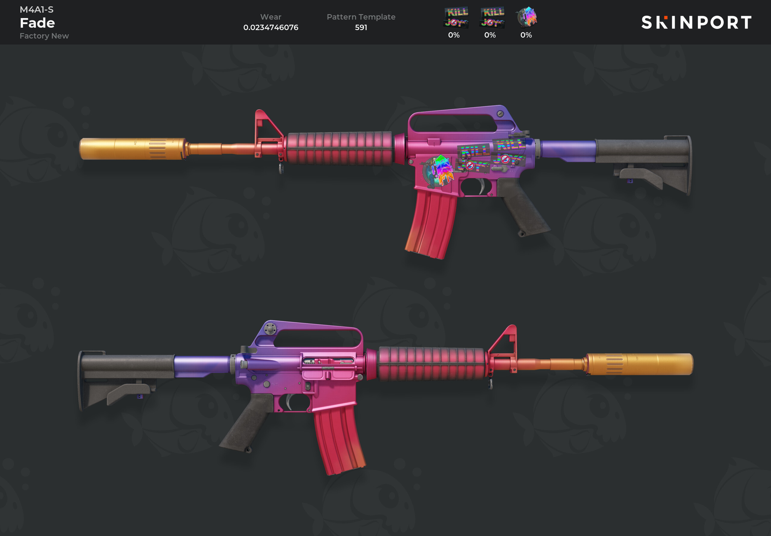 M4A1-S | Fade (Factory New) - Counter-Strike 2 - Skinport