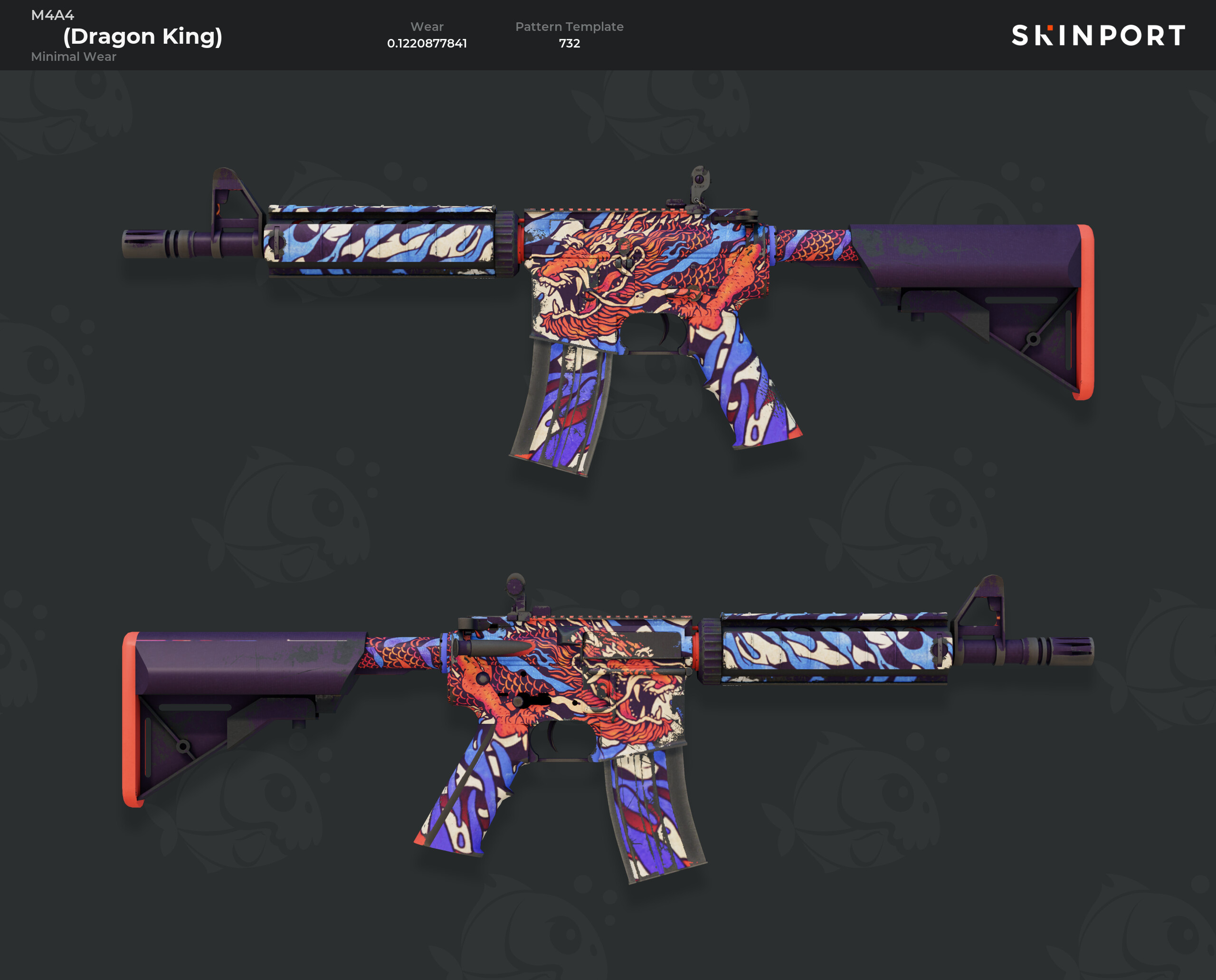 M4A4 | 龍王 (Dragon King) (Minimal Wear) - Counter-Strike 2 - Skinport