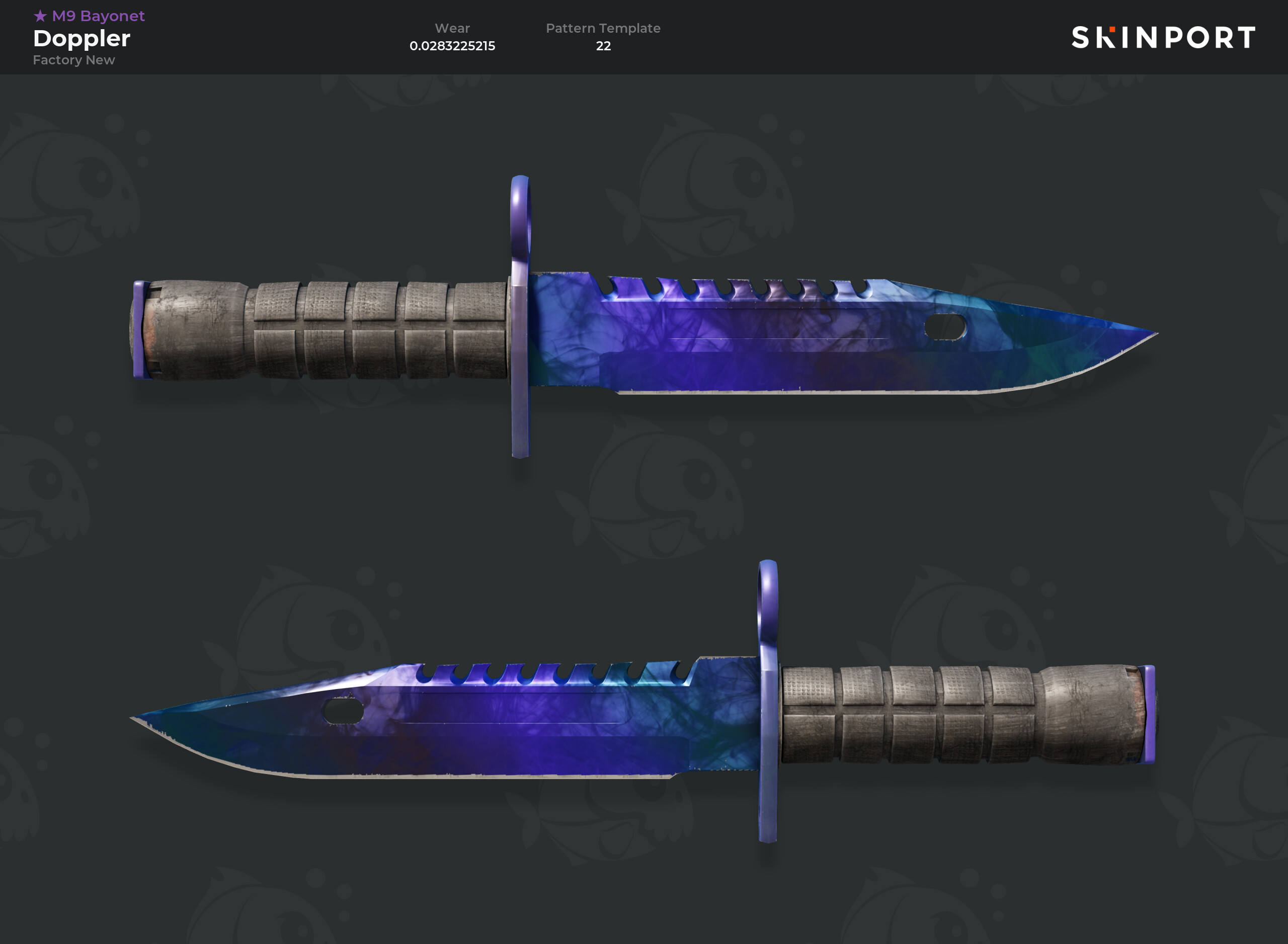 M9 Bayonet | Doppler (Factory New) - Counter-Strike 2 - Skinport
