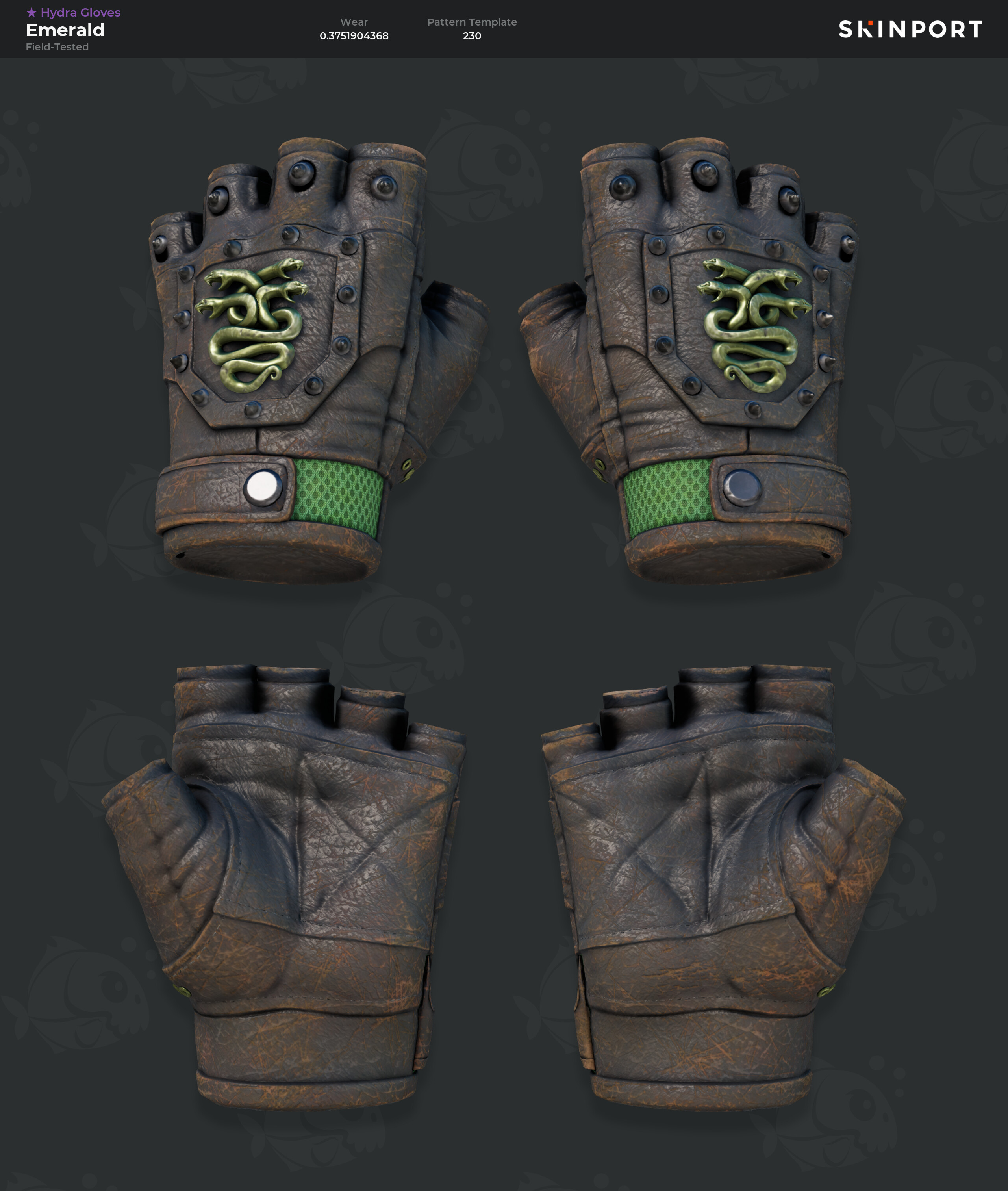 Hydra Gloves | Emerald (Field-Tested) - Counter-Strike 2 - Skinport