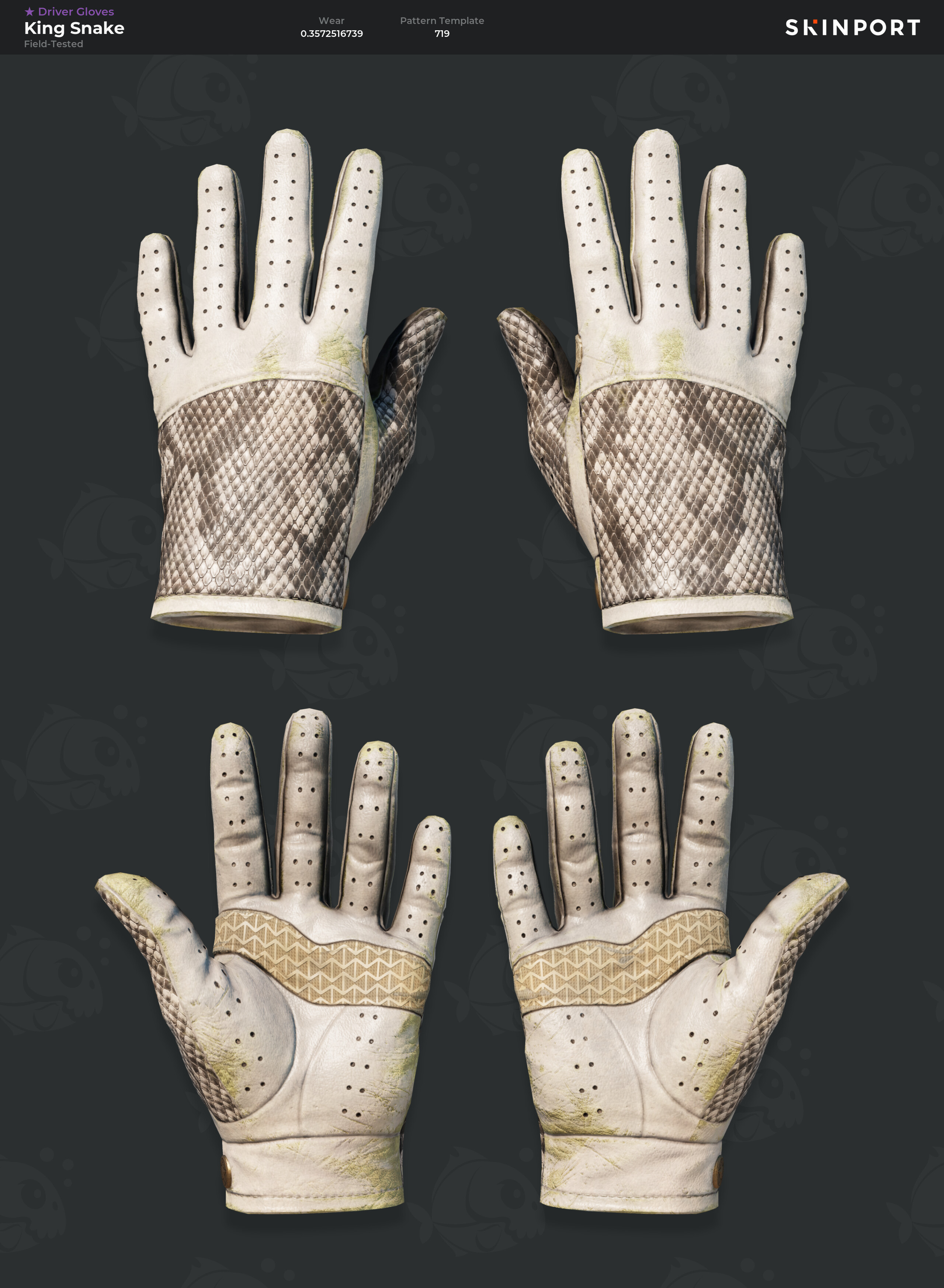 Snake Field Ration Driver Gloves | King Snake (Field-Tested) - Counter-Strike 2 - Skinport
