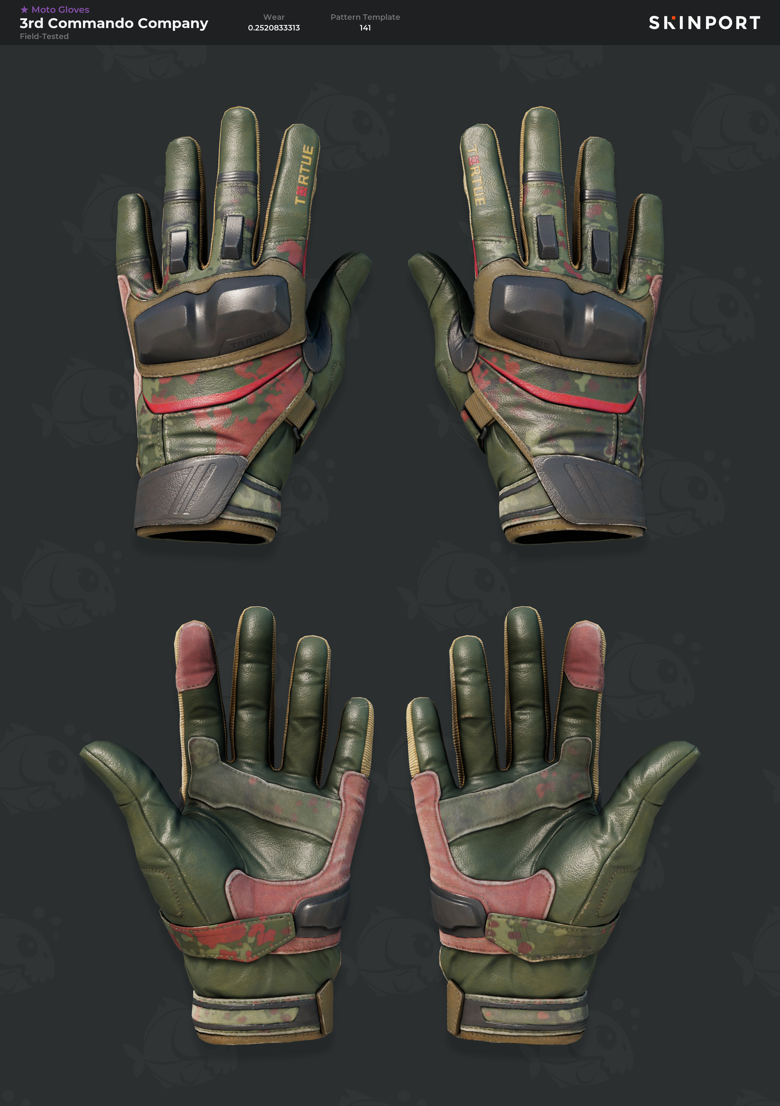 Comm Commandos Moto Gloves | 3rd Commando Company (Field-Tested) - Counter-Strike 2 ...
