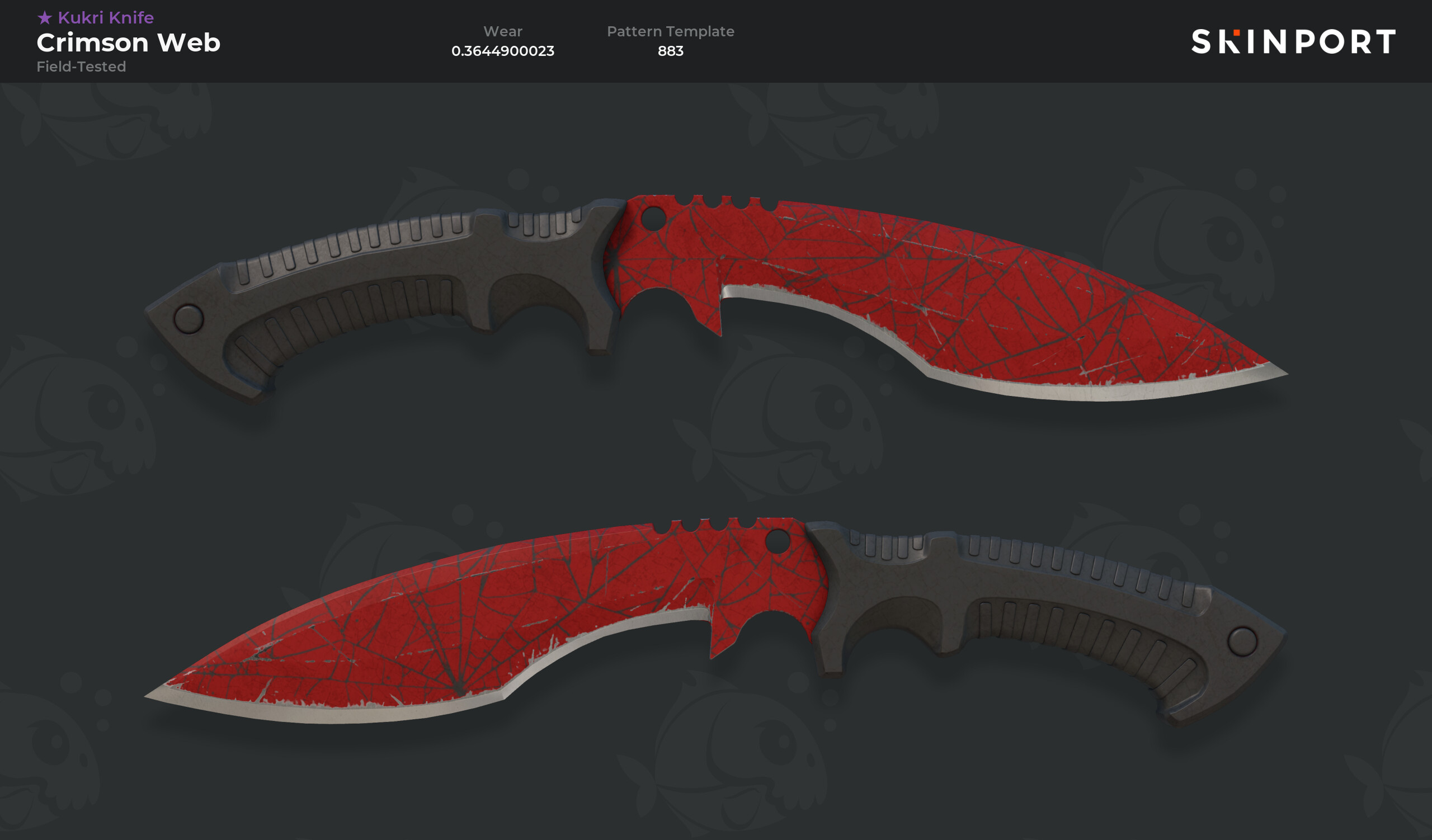 Kukri Knife | Crimson Web (Field-Tested) - Counter-Strike 2 - Skinport