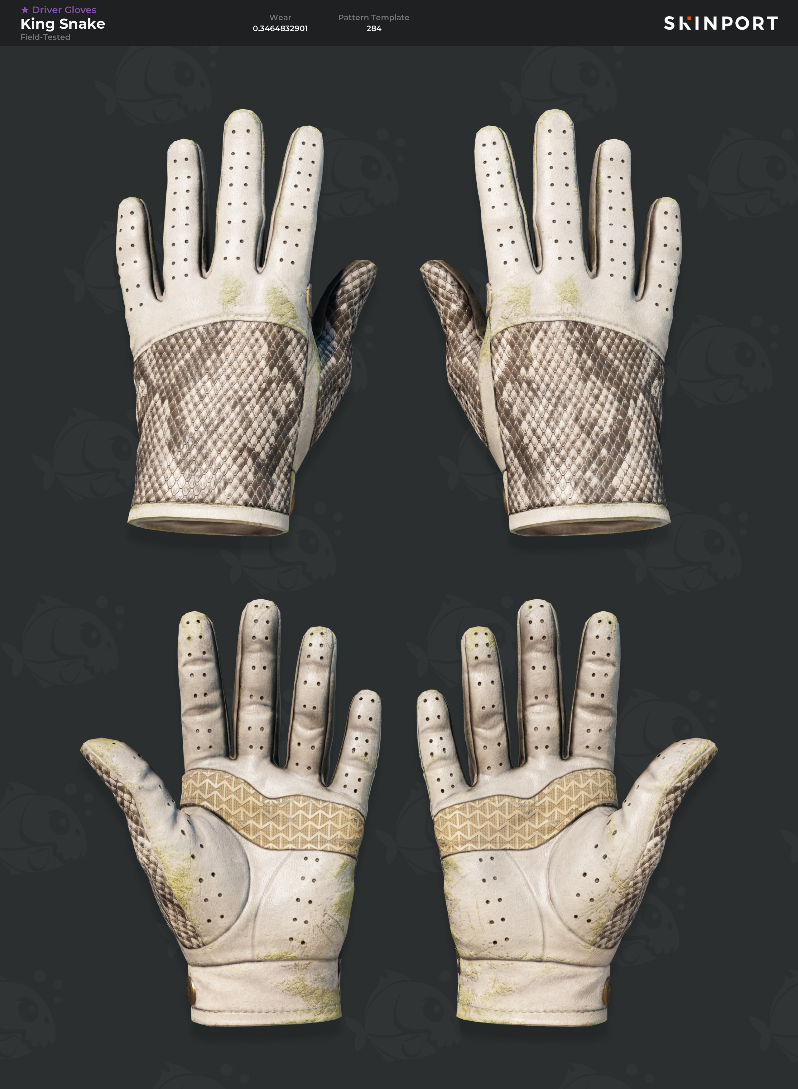 Snake Protection Kit Items Driver Gloves | King Snake (Field-Tested) - Counter-Strike 2 - Skinport