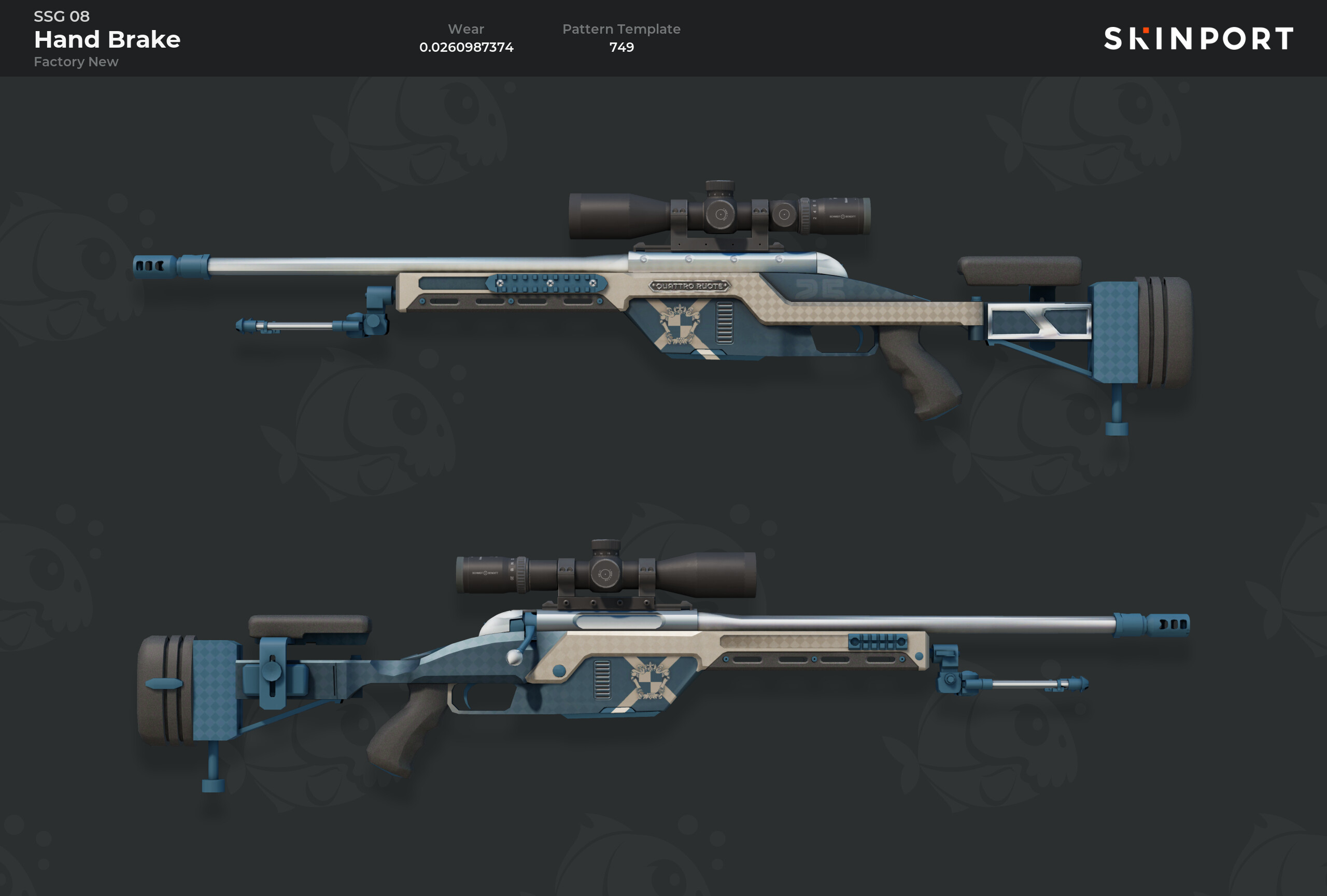 SSG 08 | Hand Brake (Factory New) - Counter-Strike 2 - Skinport