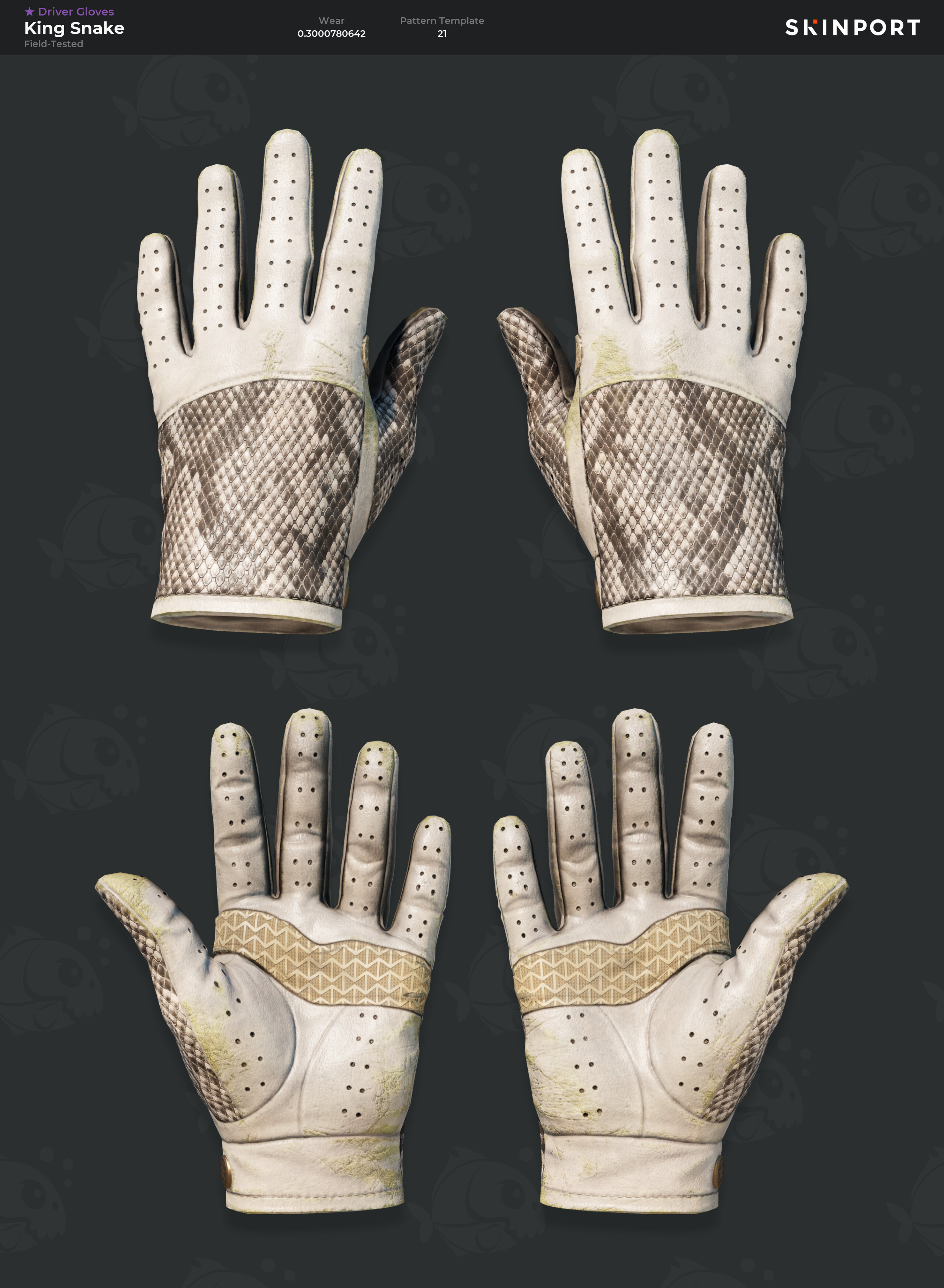 Snake Protection Kit Items Driver Gloves | King Snake (Field-Tested) - Counter-Strike 2 - Skinport