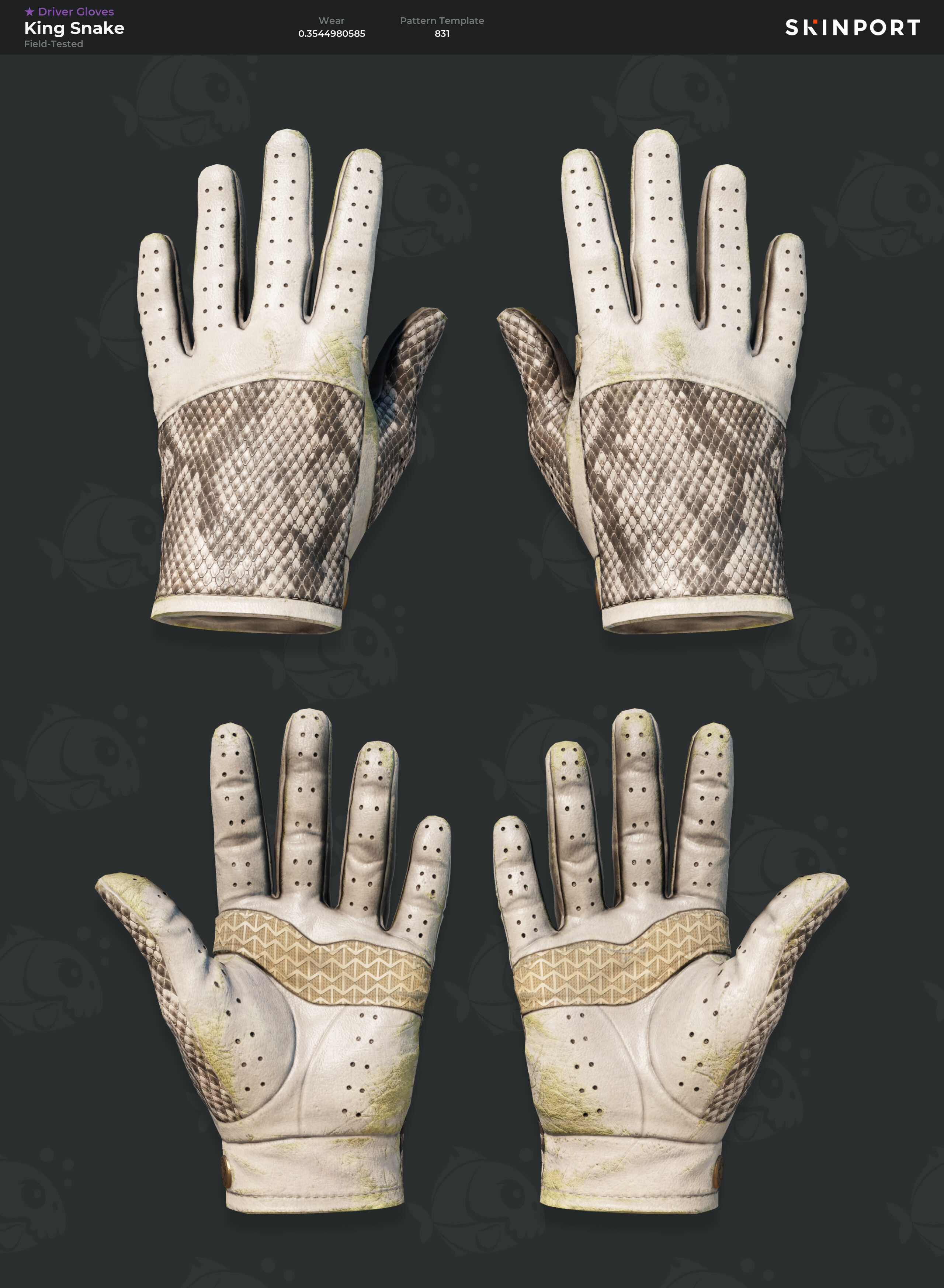 Snake Protection Kit Items Driver Gloves | King Snake (Field-Tested) - Counter-Strike 2 - Skinport