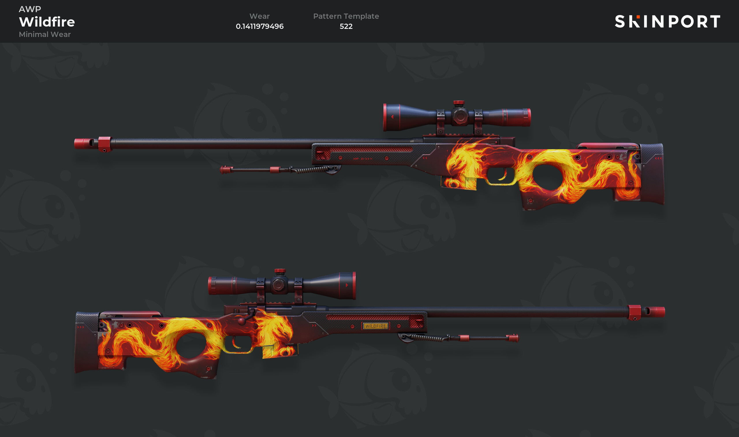 Cs2 Nails AWP | Wildfire (Minimal Wear) - Counter-Strike 2 - Skinport