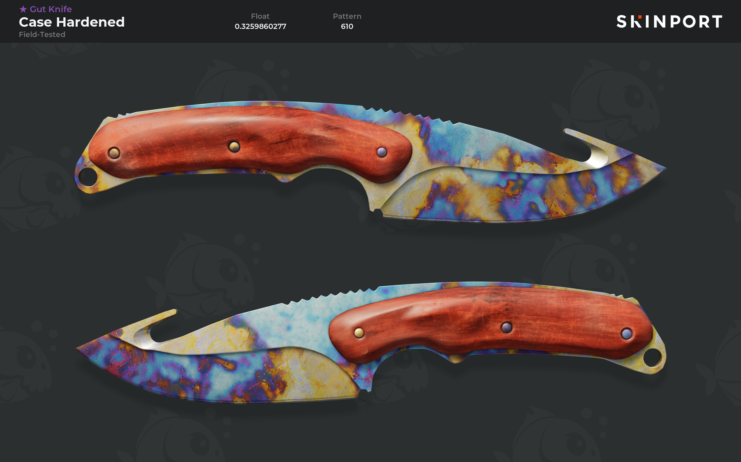 Купить ★ Gut Knife Case Hardened (FieldTested) цена 138.31 USD Купить скины КС 2 / КС ГО
