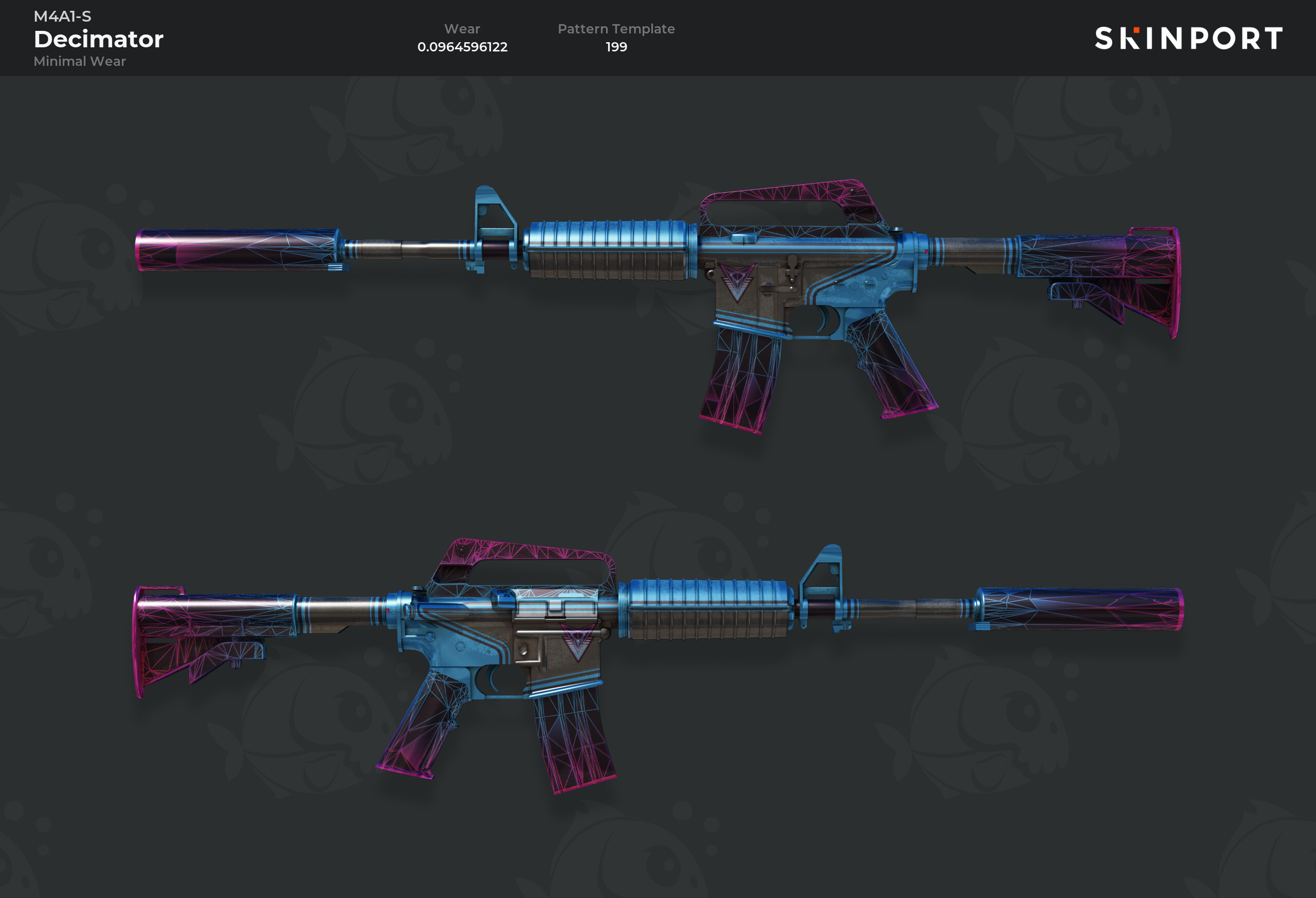 Купить M4A1-S | Decimator (Minimal Wear) - цена 1522.49 ₽ RUB | Купить ...