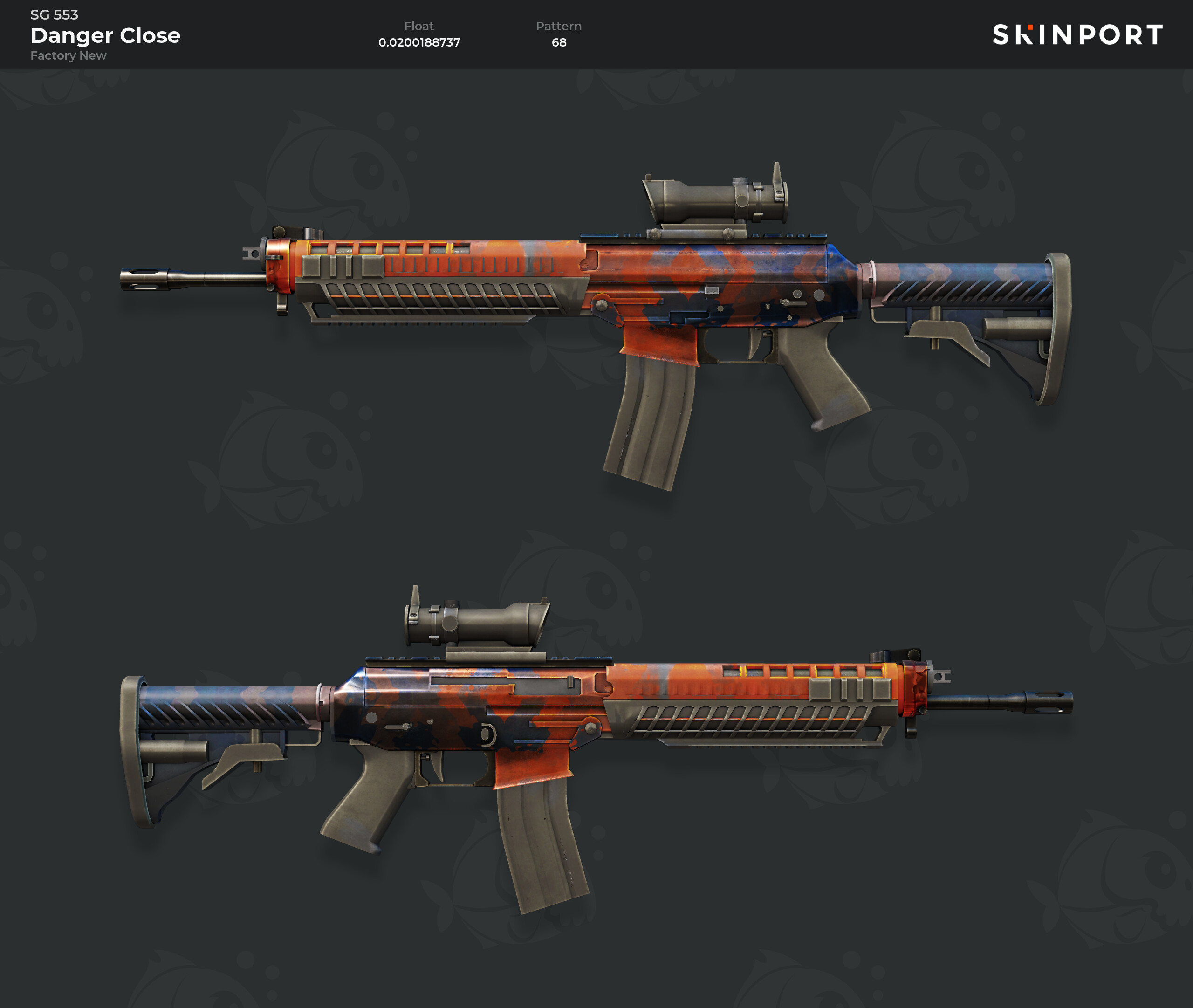 download the new version SG 553 Aerial cs go skin